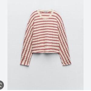 zara womens  striped knit sweater